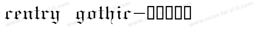 centry gothic字体转换
